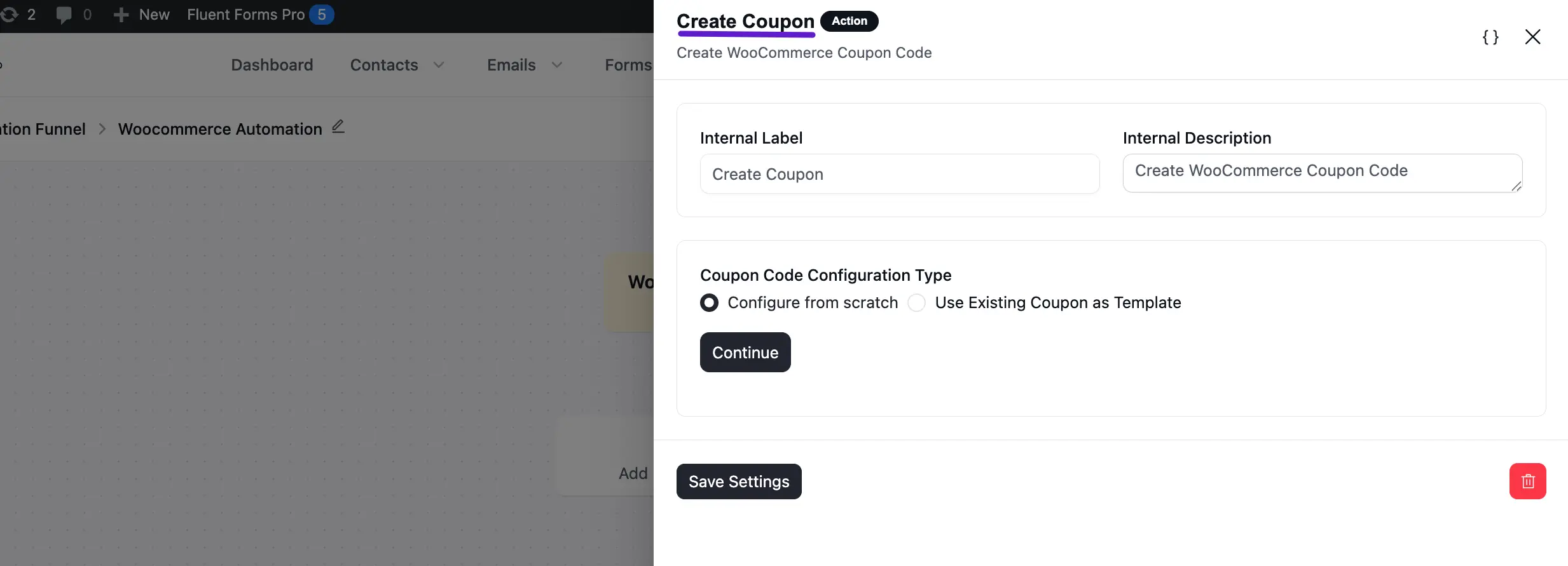 create coupon