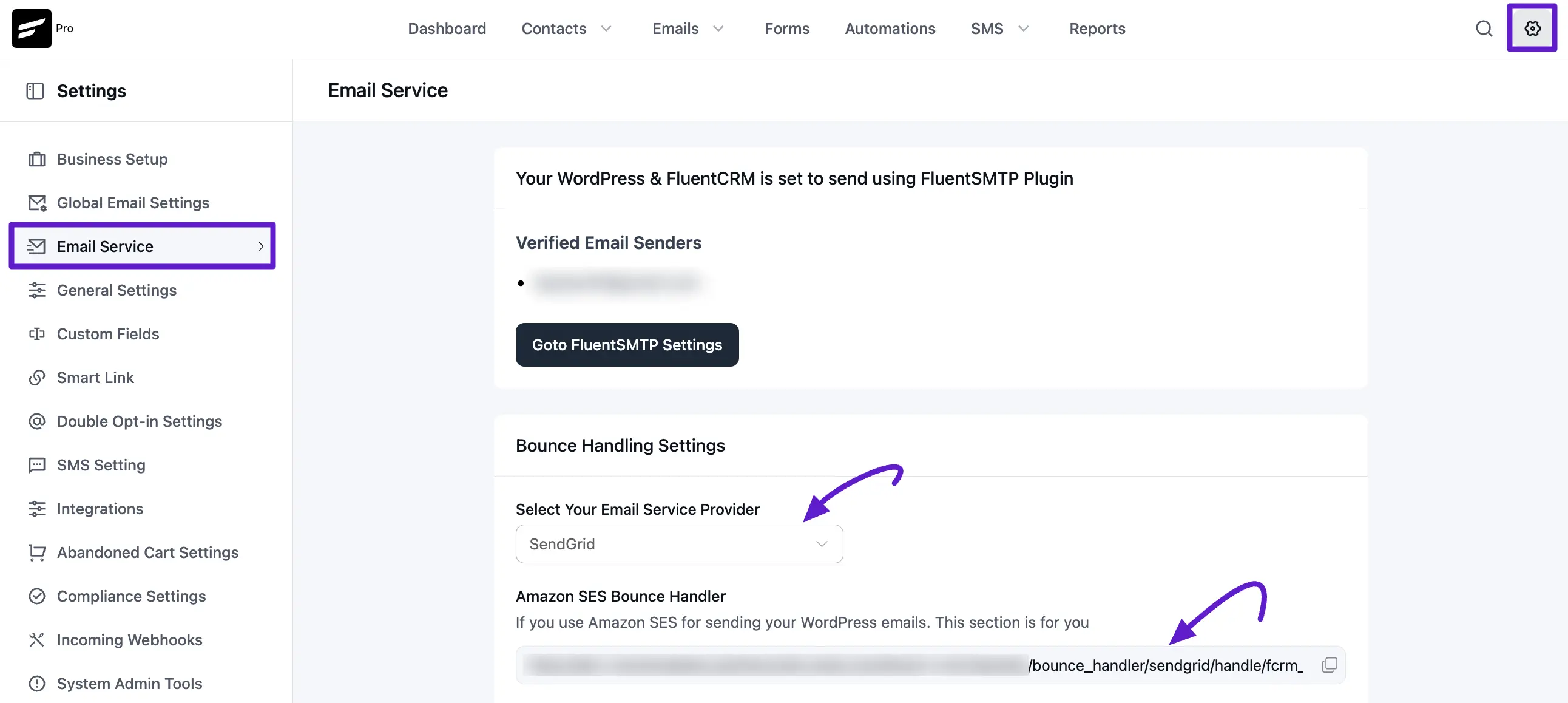 Select Sendgrid