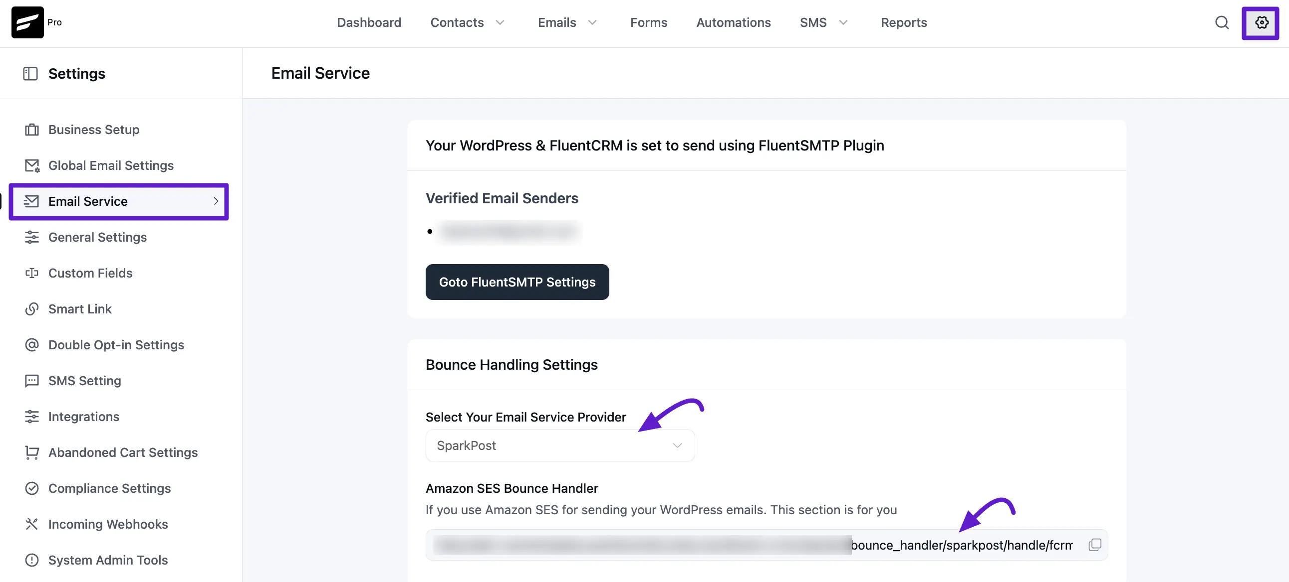 Select SparkPost