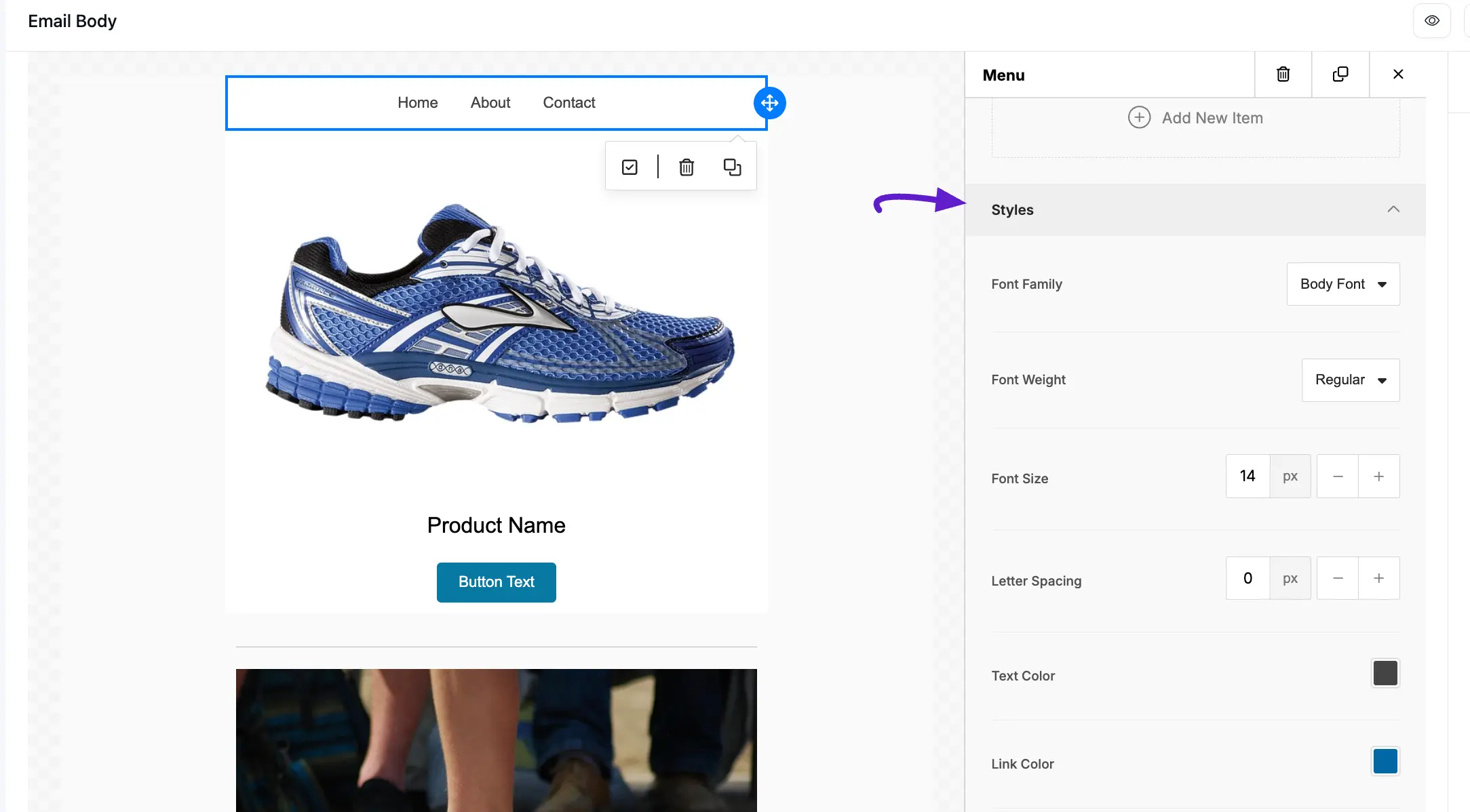 fluent crm visual builder home option style