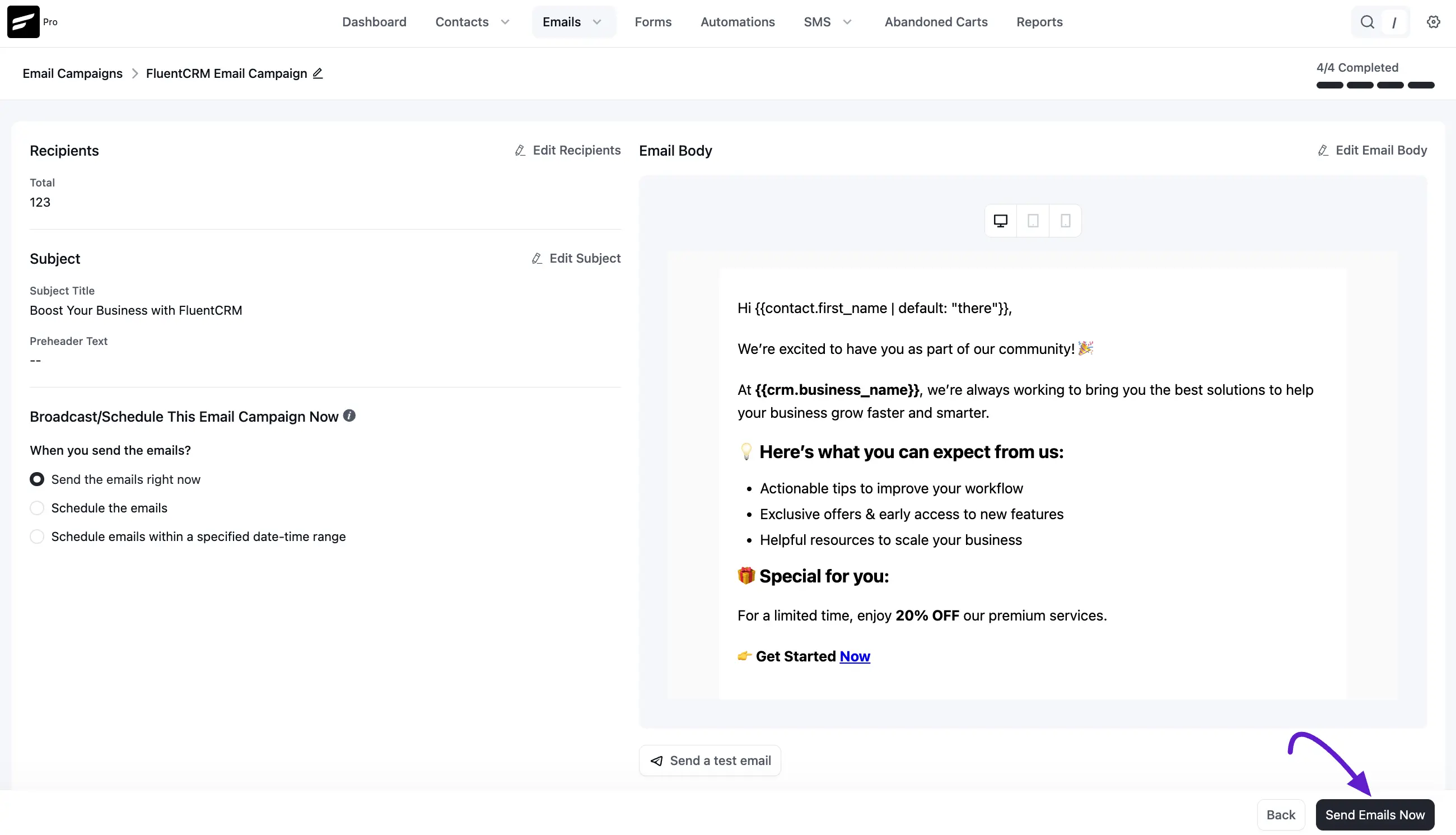 crm campaign review