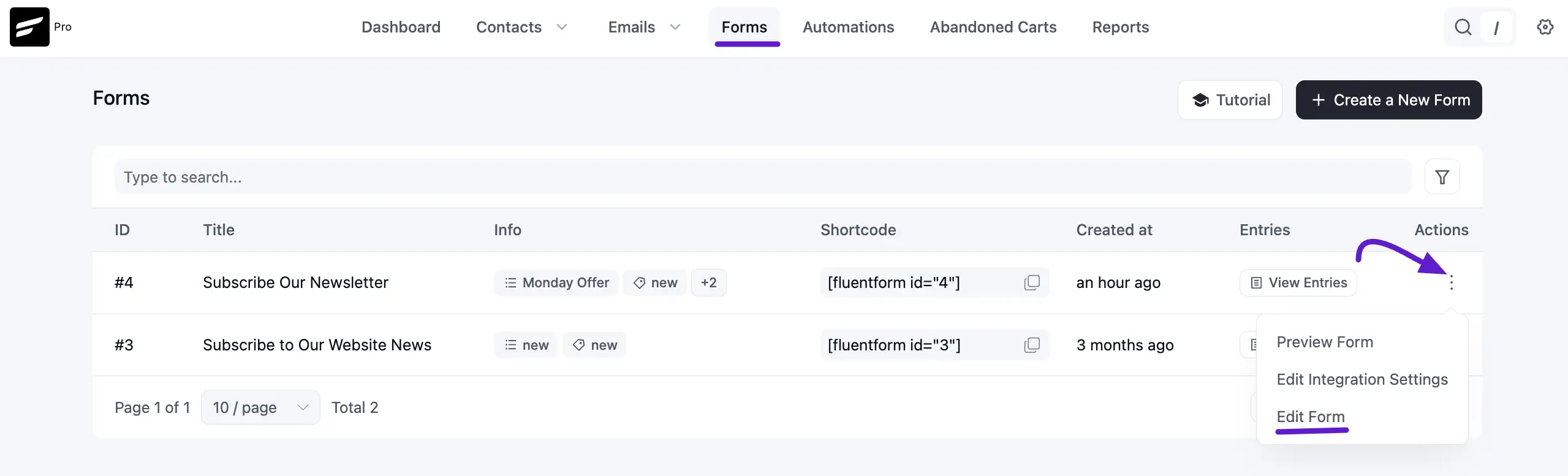 Edit Form