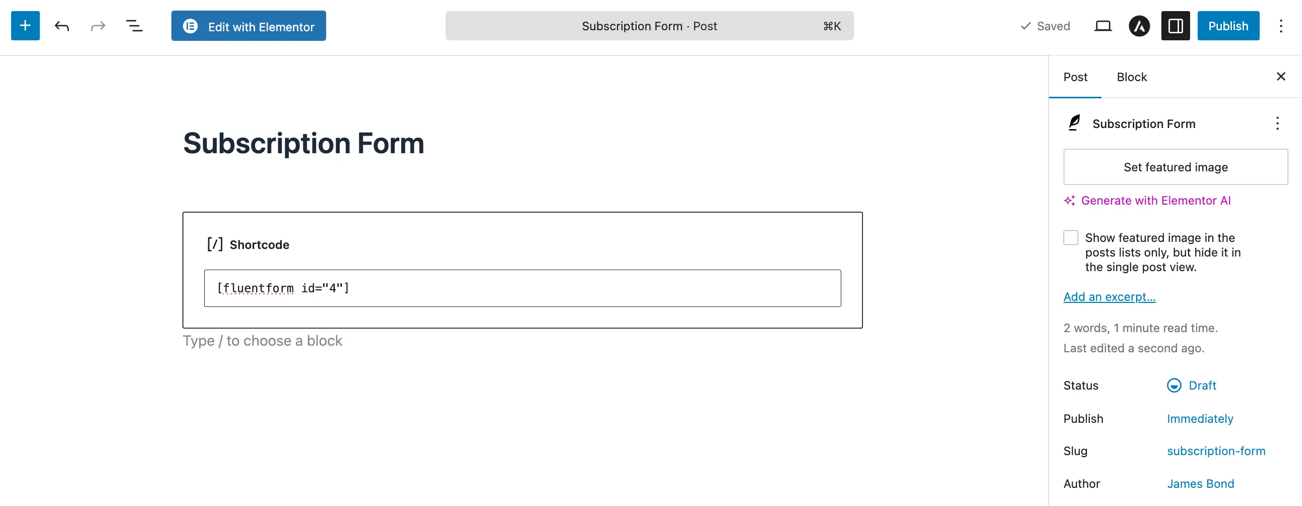 Embeding your Form