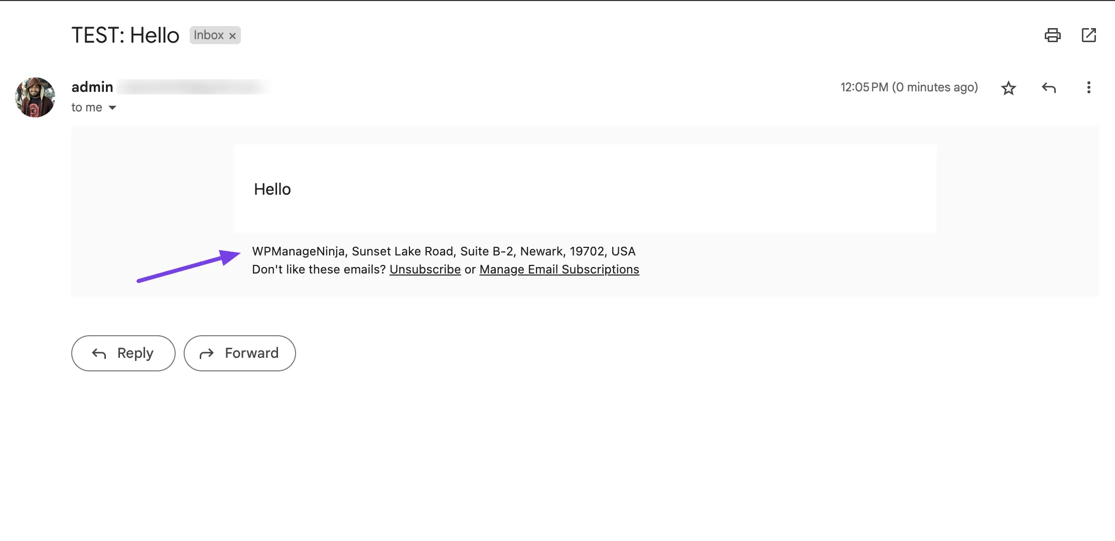 test email fluentcrm