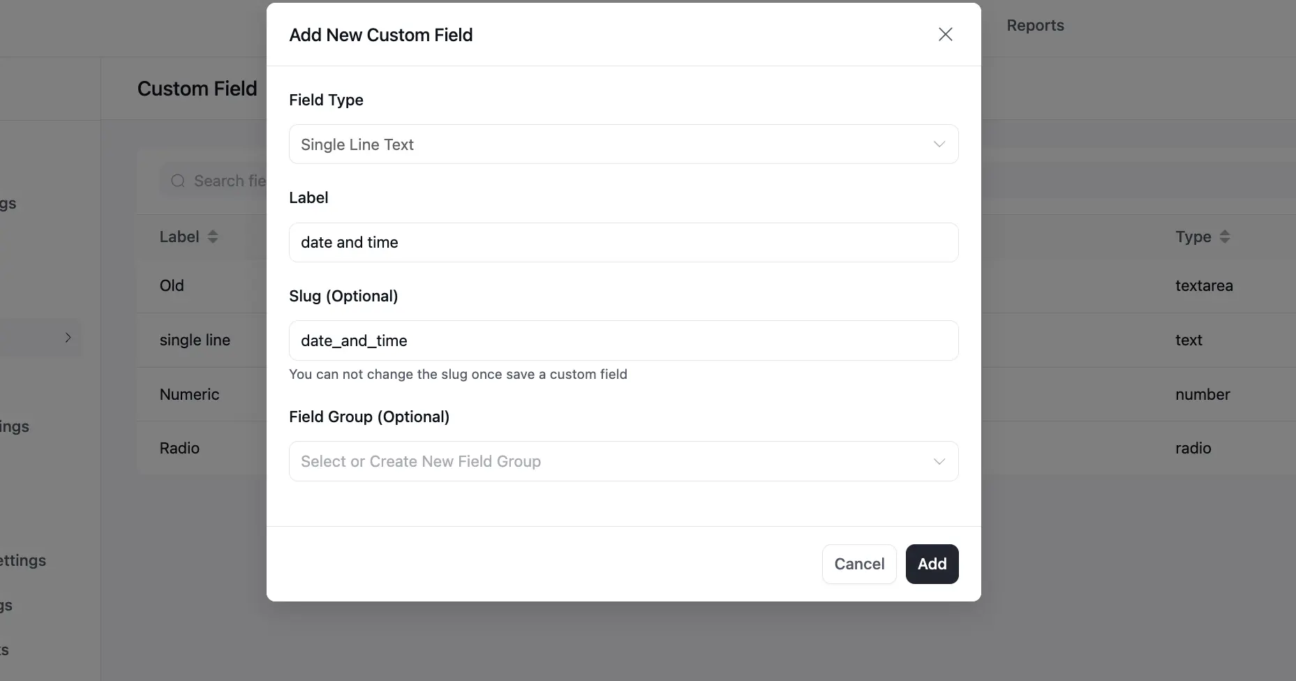 custom fields fluentcrm datetime 1