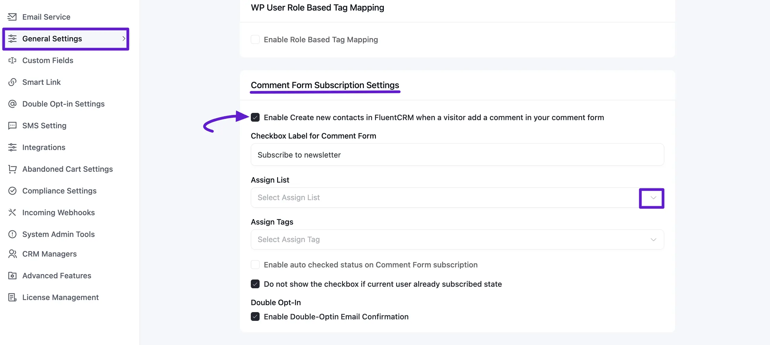 crm general comment