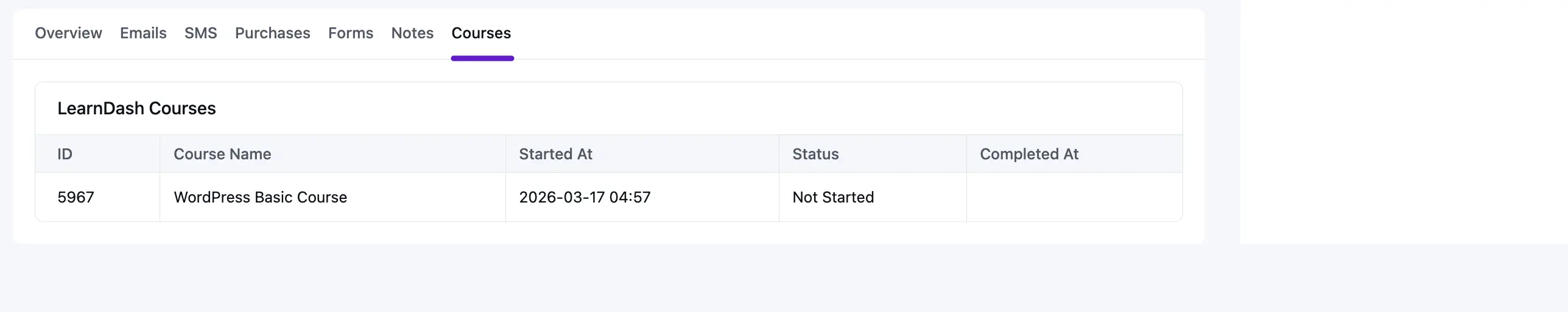 Courses