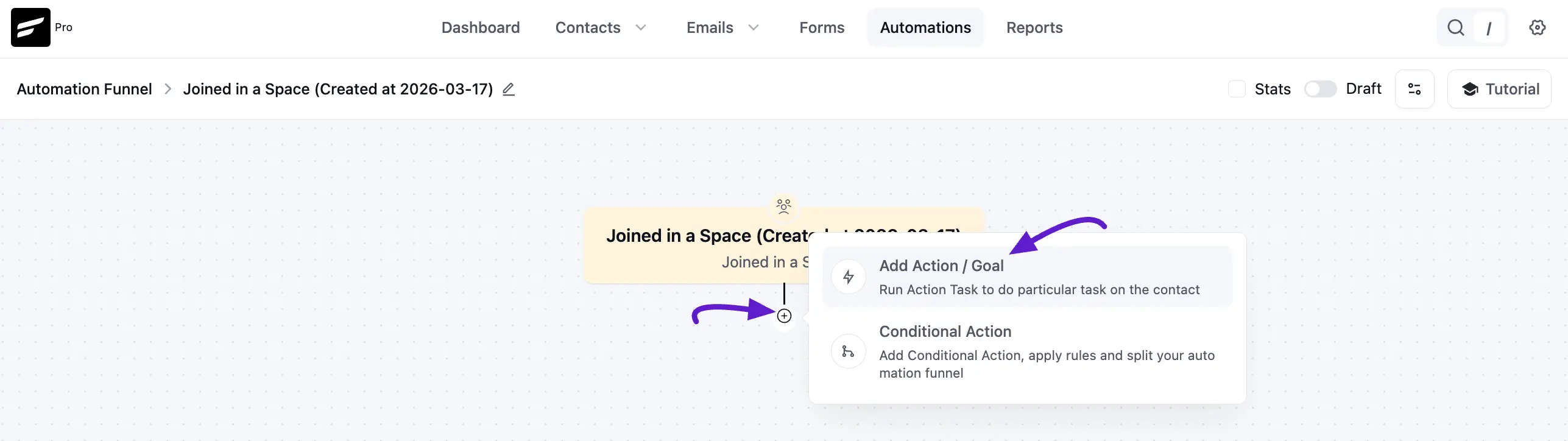 add actions 4