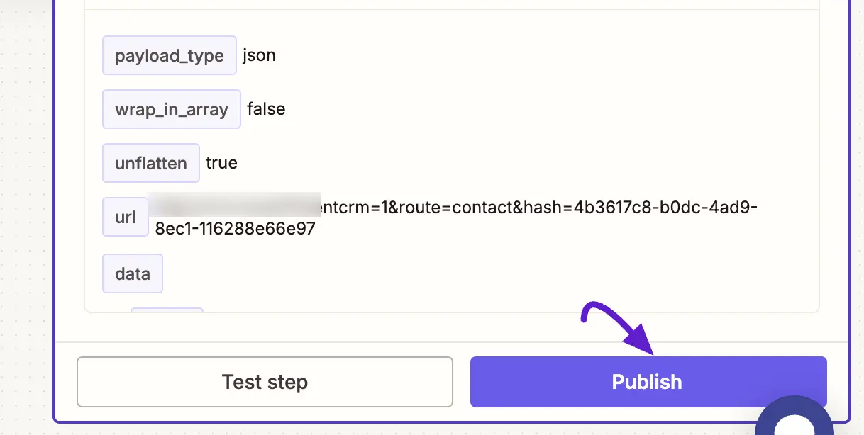 publishing a zap in zapier