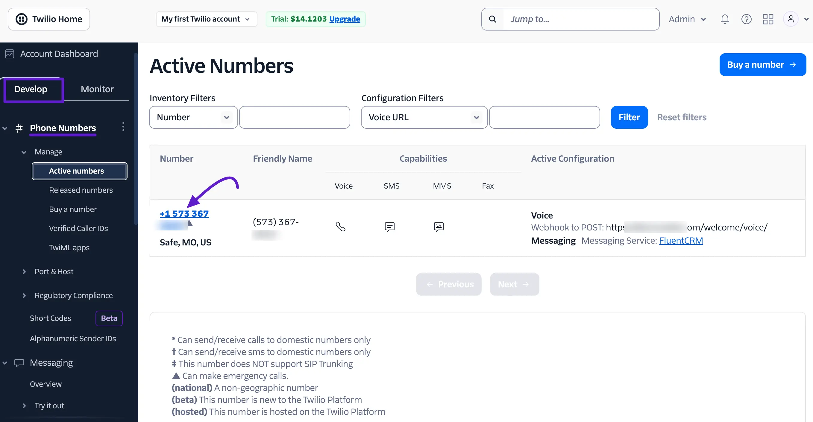 Configure incoming webhook